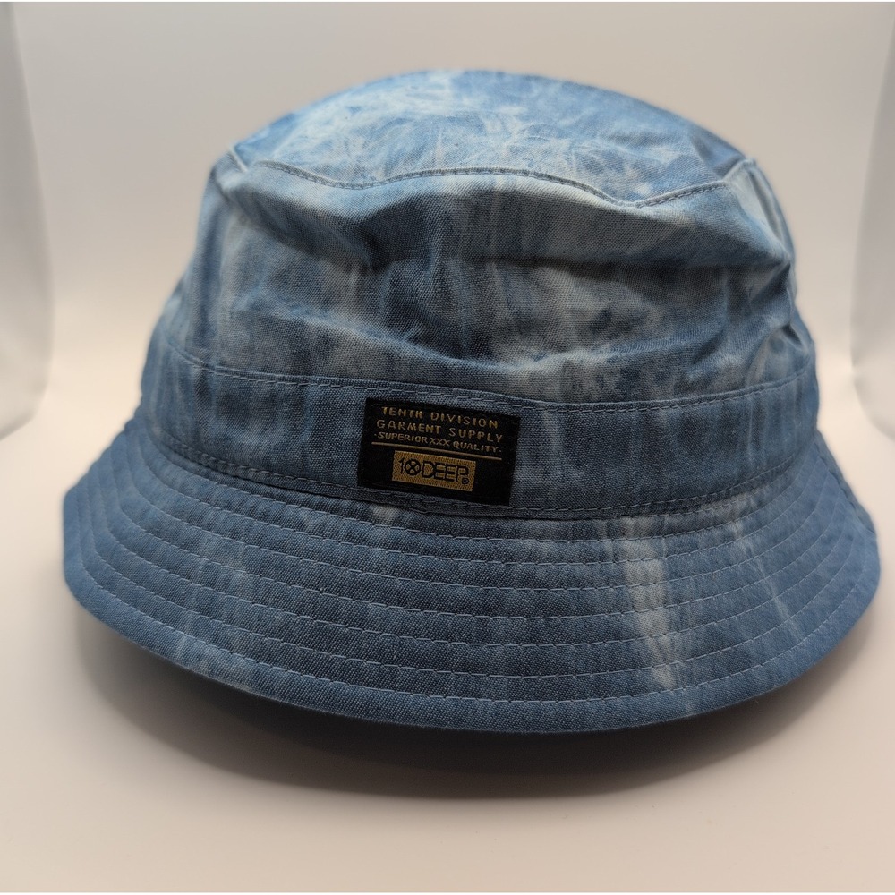 10 Deep Denim Print Bucket Hat Lg/Xl
